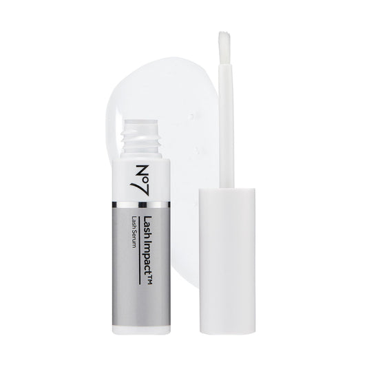 No7 front packaging showing serum tube and benefit of fuller lashes
