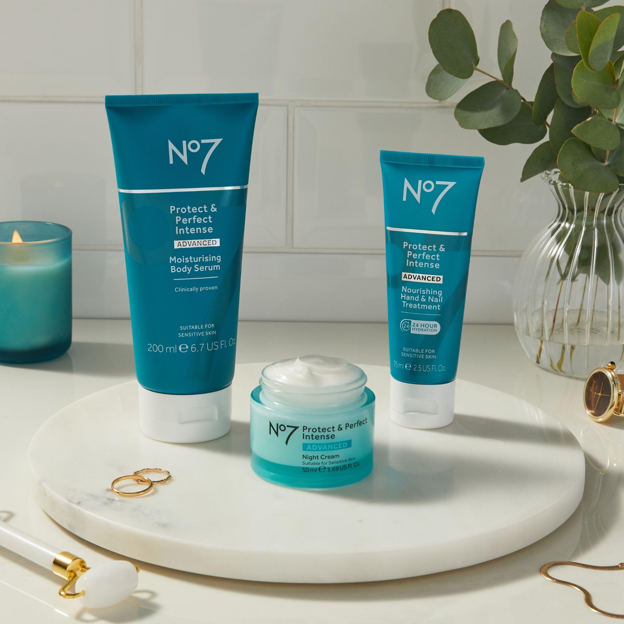 No7 tube on bathroom counter illustrating everyday skincare routine