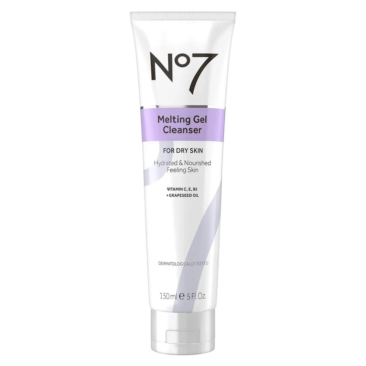 No7 front packaging showing cleanser bottle and product name for easy identification