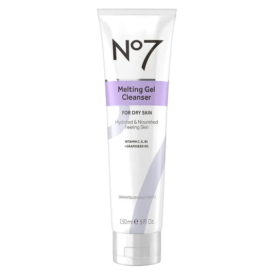No7 front packaging showing cleanser bottle and product name for easy identification