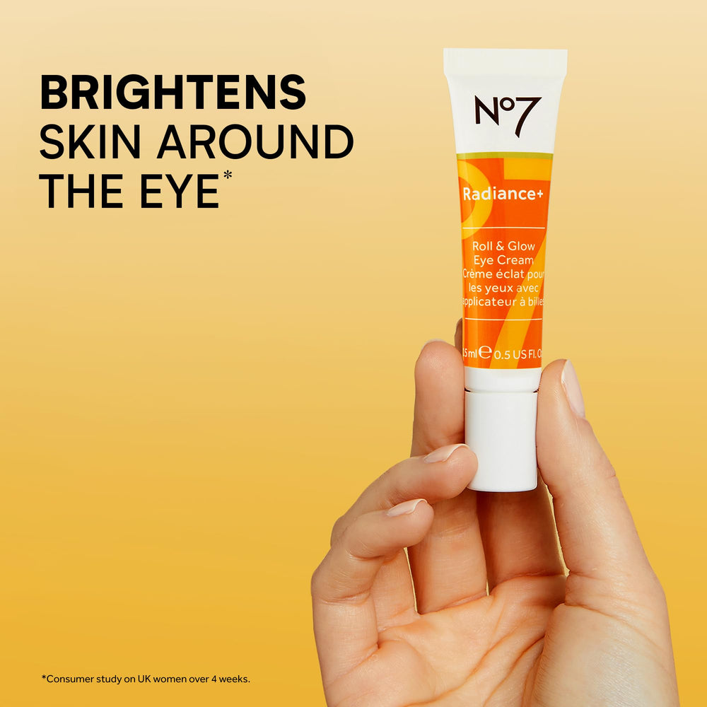 No7 15ml bottle beside common items showing compact travel-friendly benefit