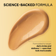 No7 applied under eye by fingertip showing immediate brightening benefit