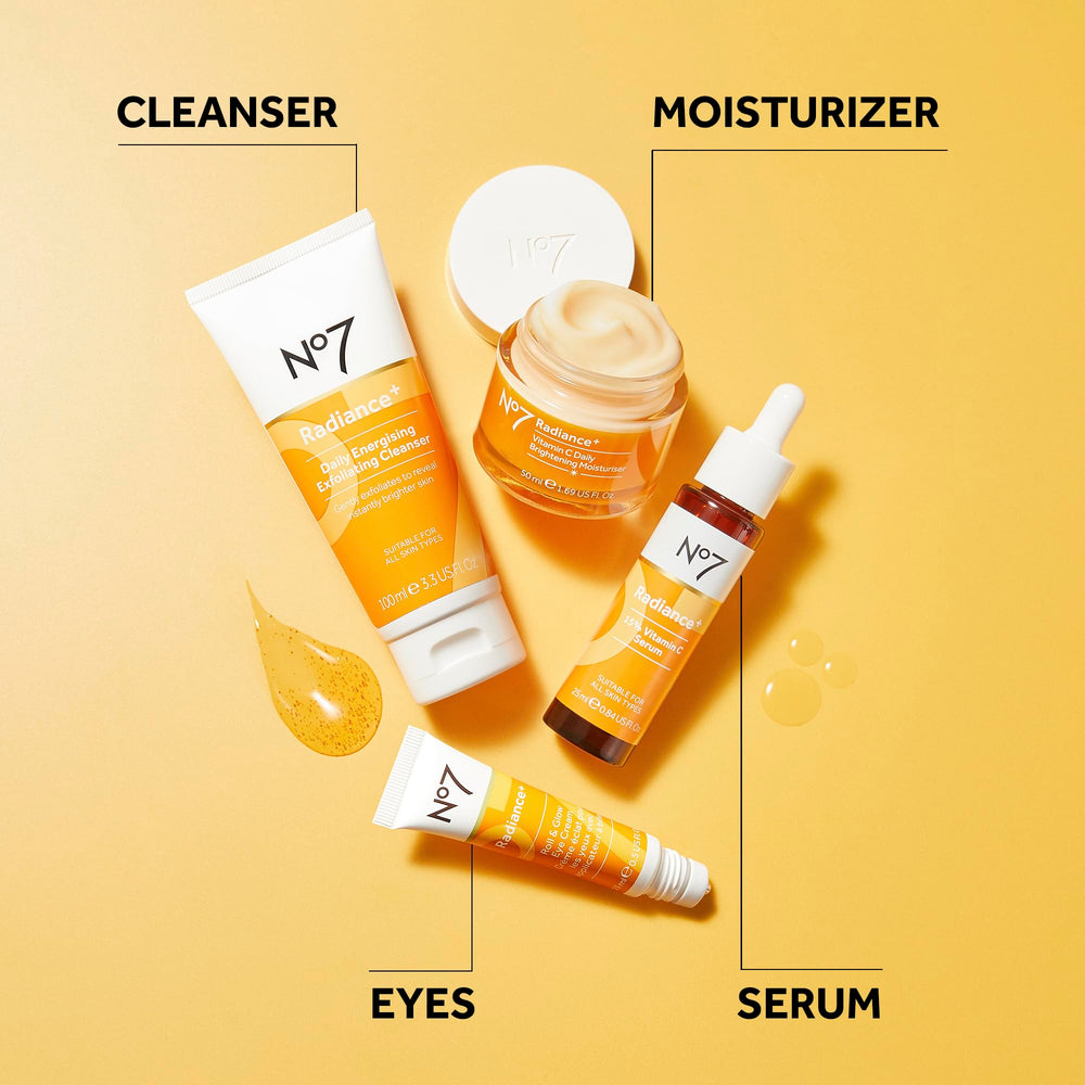 No7 held in hand as portable roll-on showing on-the-go refresh benefit