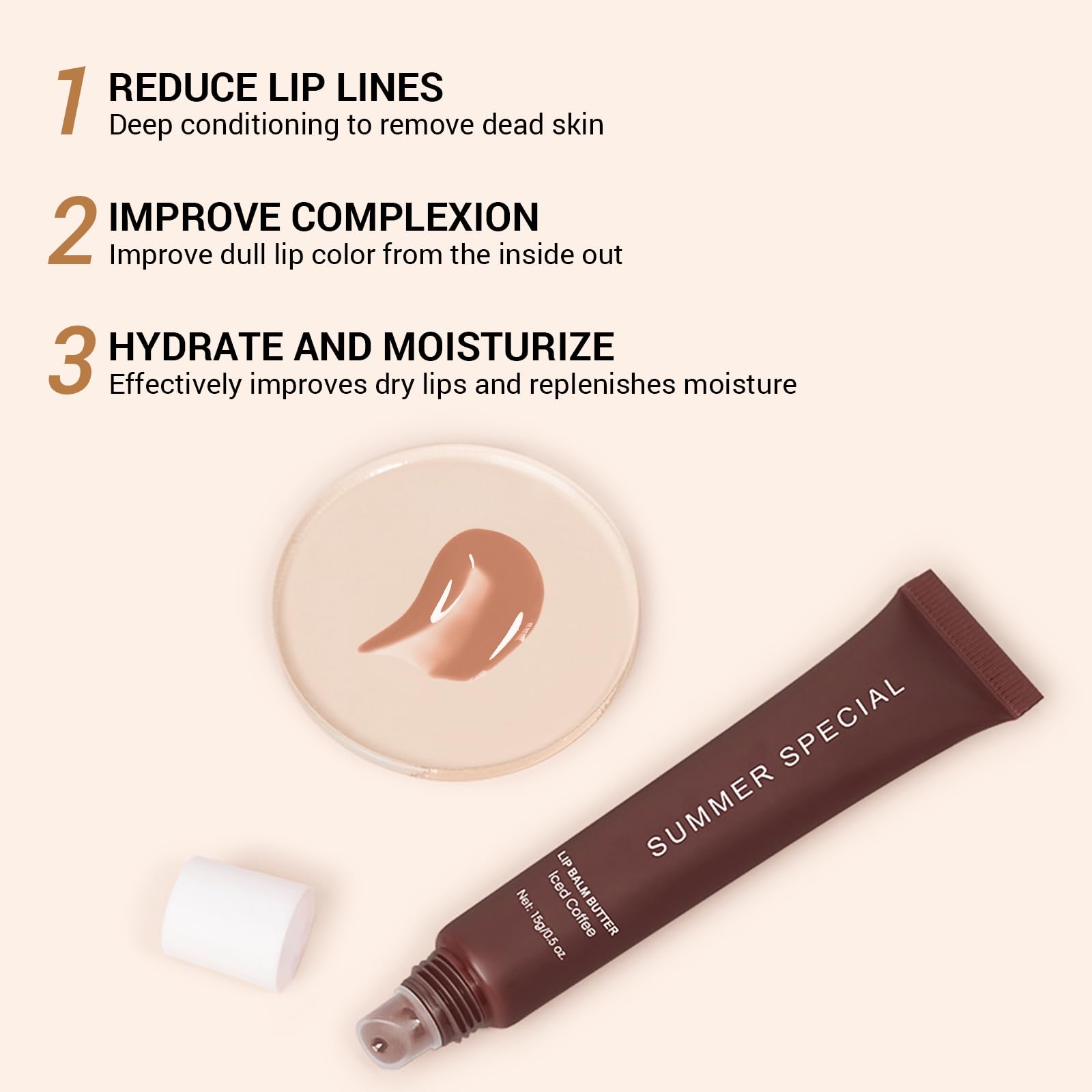 Nobeka vanilla shade swatch on skin for nude natural sheen