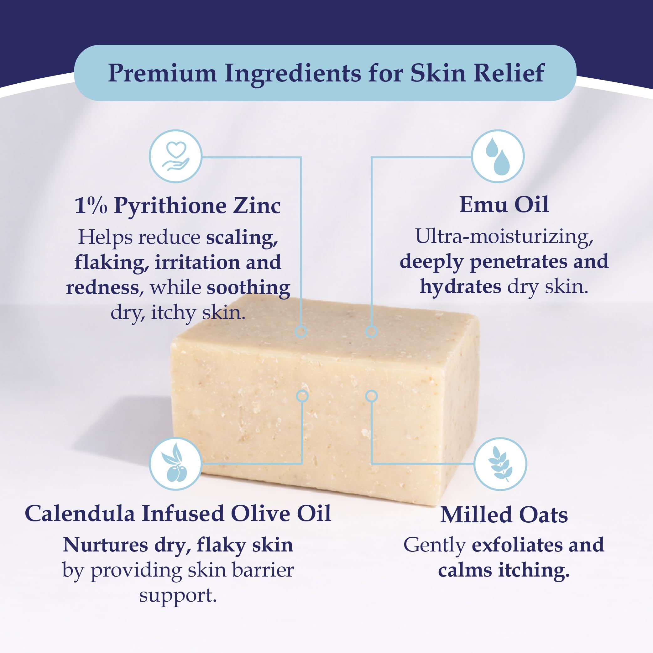 Noble Formula emu oil and calendula-infused olive oil ingredients