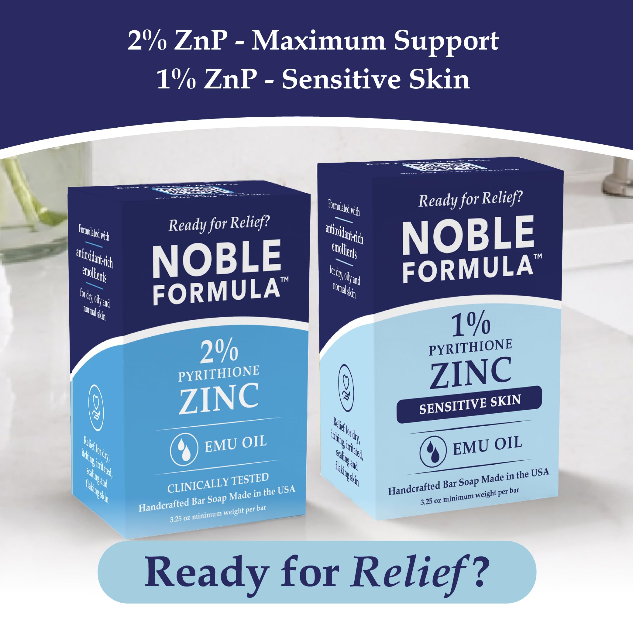 Noble Formula rich lather on hands demonstrating mild cleansing