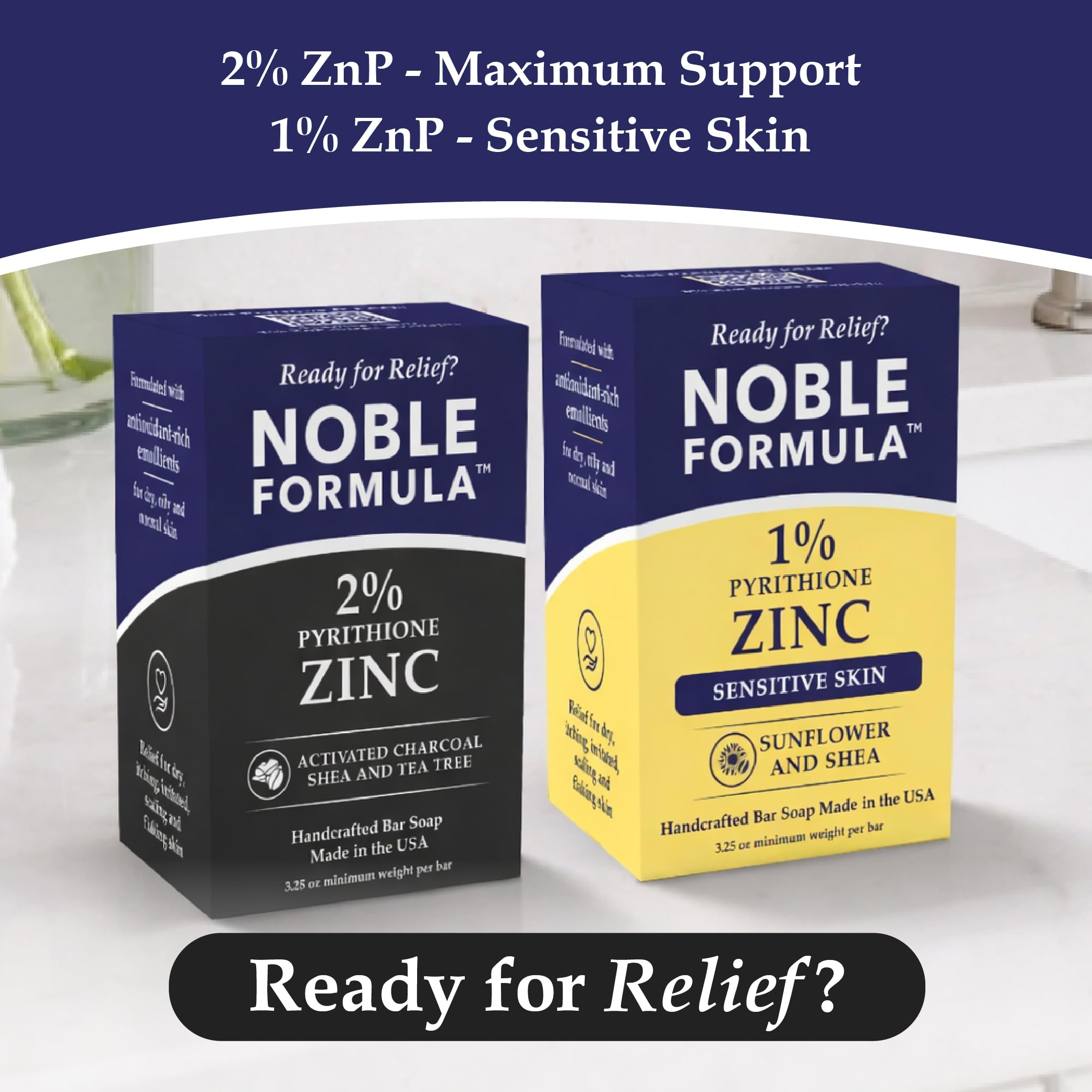 Noble Formula shea butter ingredient shot showing moisturizing benefit