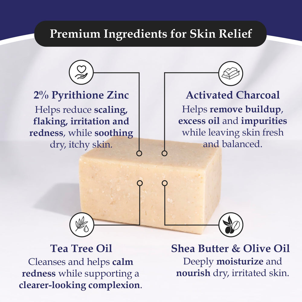 Noble Formula thick lather on hand demonstrating gentle cleansing