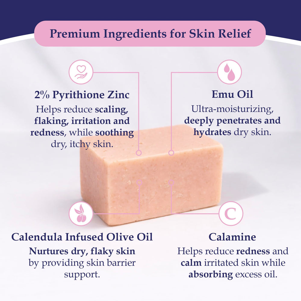 Using Noble Formula bar on wet hair and scalp to lift flakes and reduce buildup