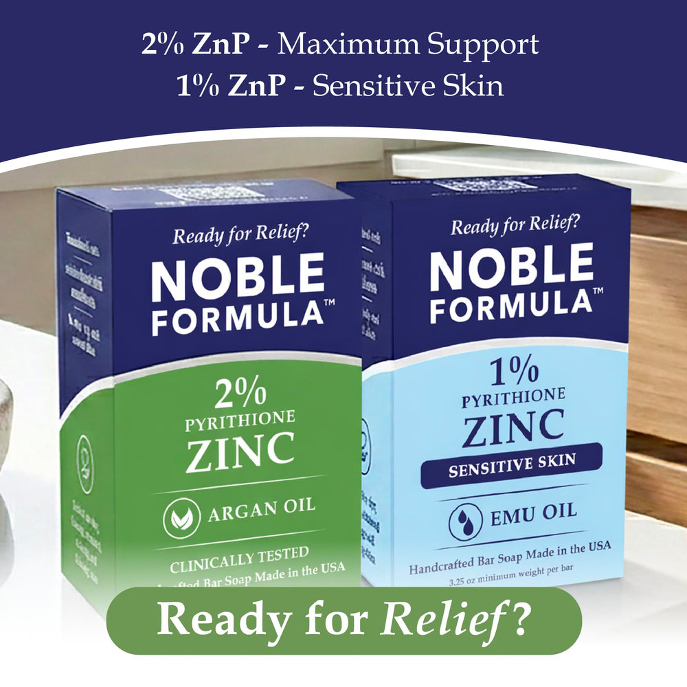 Noble Formula creamy lather highlighting argan and olive oils' hydration