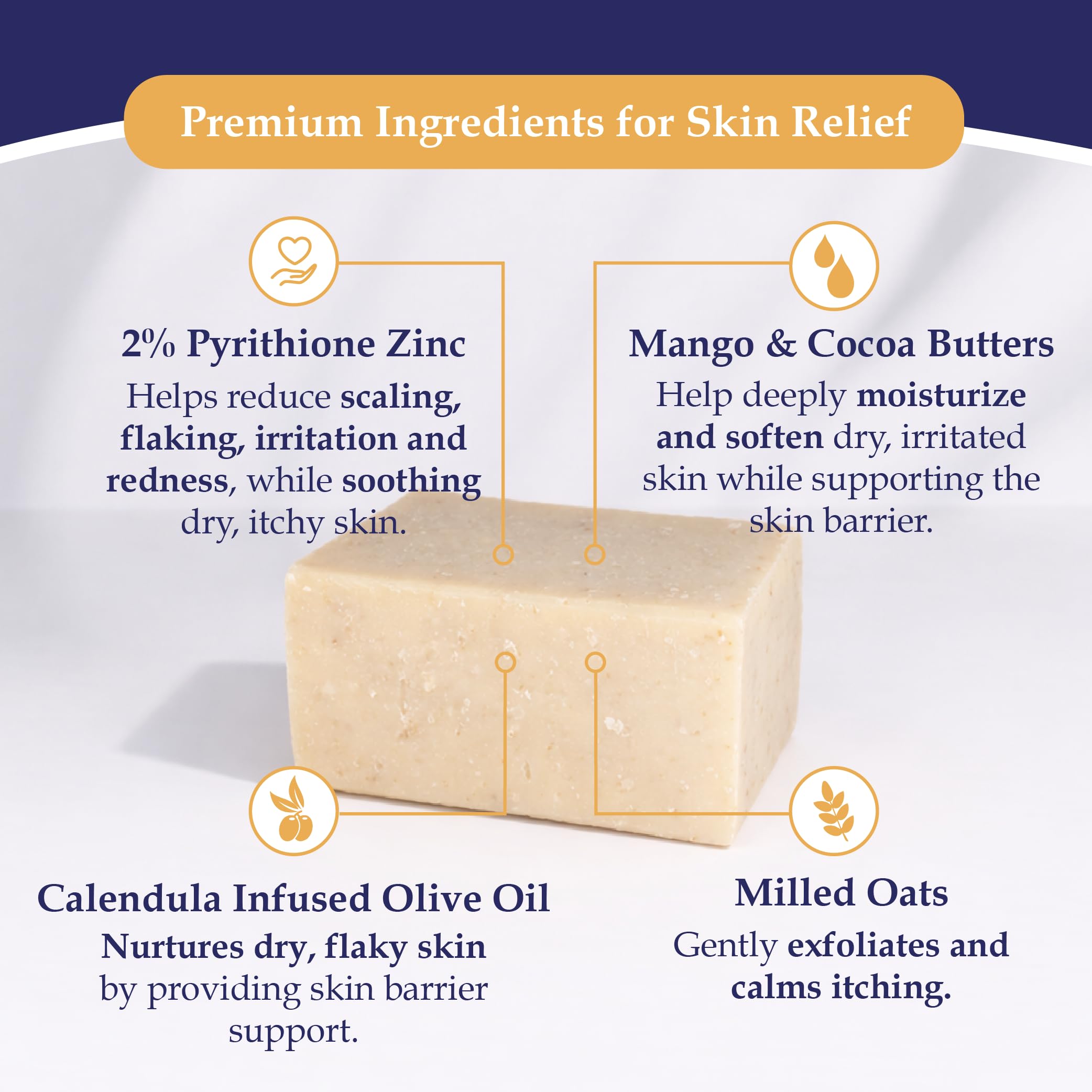 Noble Formula soap lathered during face wash, cleanses without over-drying benefit