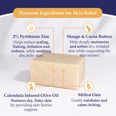 Noble Formula soap lathered during face wash, cleanses without over-drying benefit