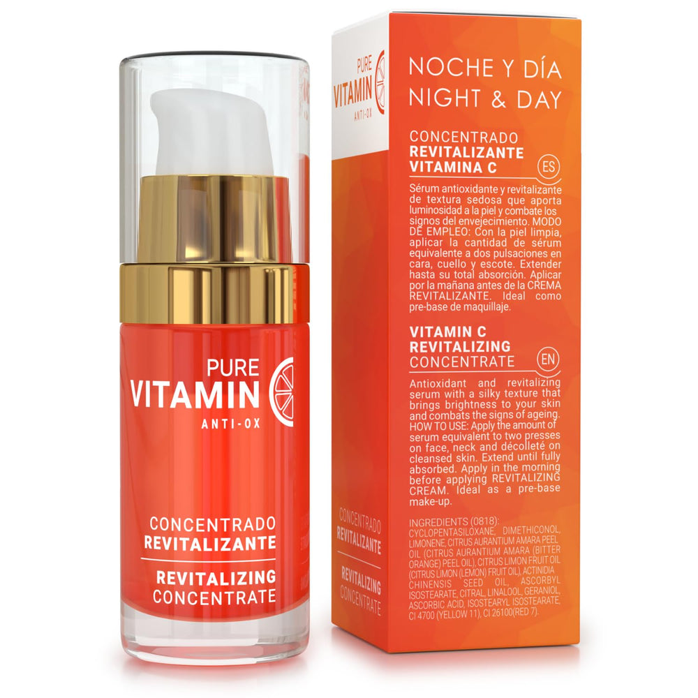 Noche Y Dia bottle on bathroom shelf suggesting daily routine benefit