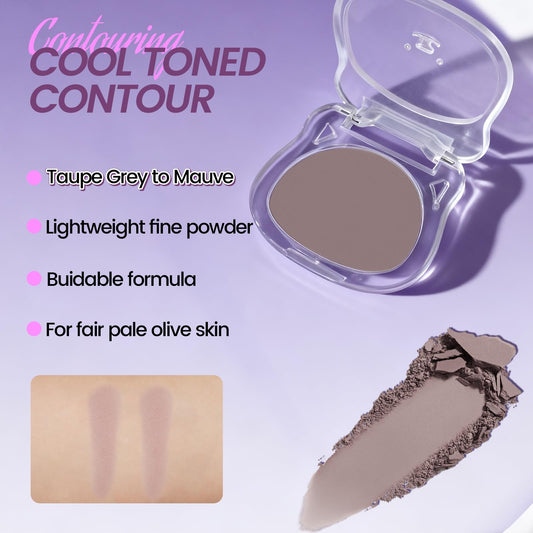 Noerrors close-up powder texture swatch showing silky blendable finish benefit