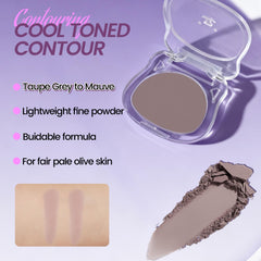 Noerrors close-up powder texture swatch showing silky blendable finish benefit