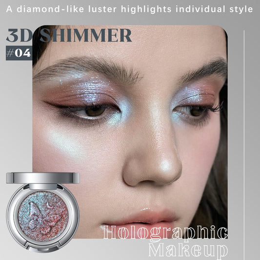 Noerrors close-up texture of shimmer revealing smooth, finely-milled finish benefit