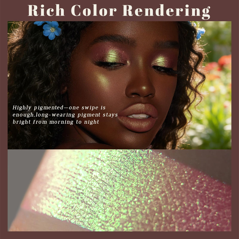 Noerrors eye look showing gold to green shift and dramatic impact