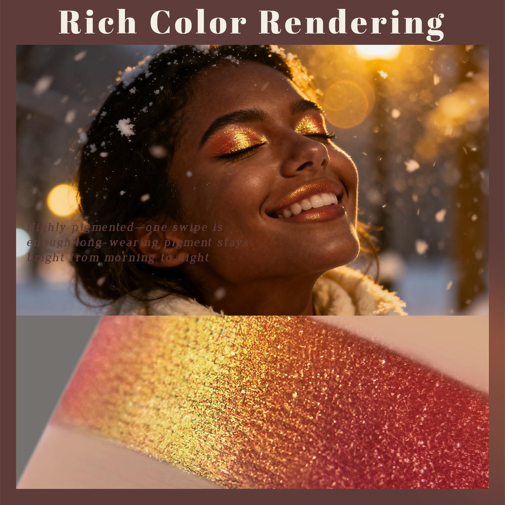 Noerrors swatch on skin showing intense color shift for vibrant, buildable payoff benefit