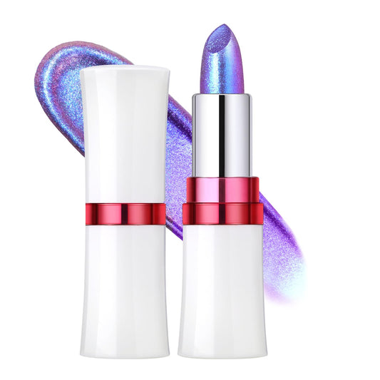 Noerrors front packaging showing chameleon purple blue glitter for bold looks