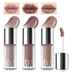 Noerrors front packaging showing three cool-toned glosses and compact set advantage