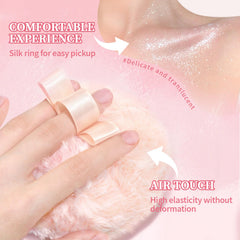 Noerrors peach puff adding subtle sparkle to hair ends for festival-ready shine