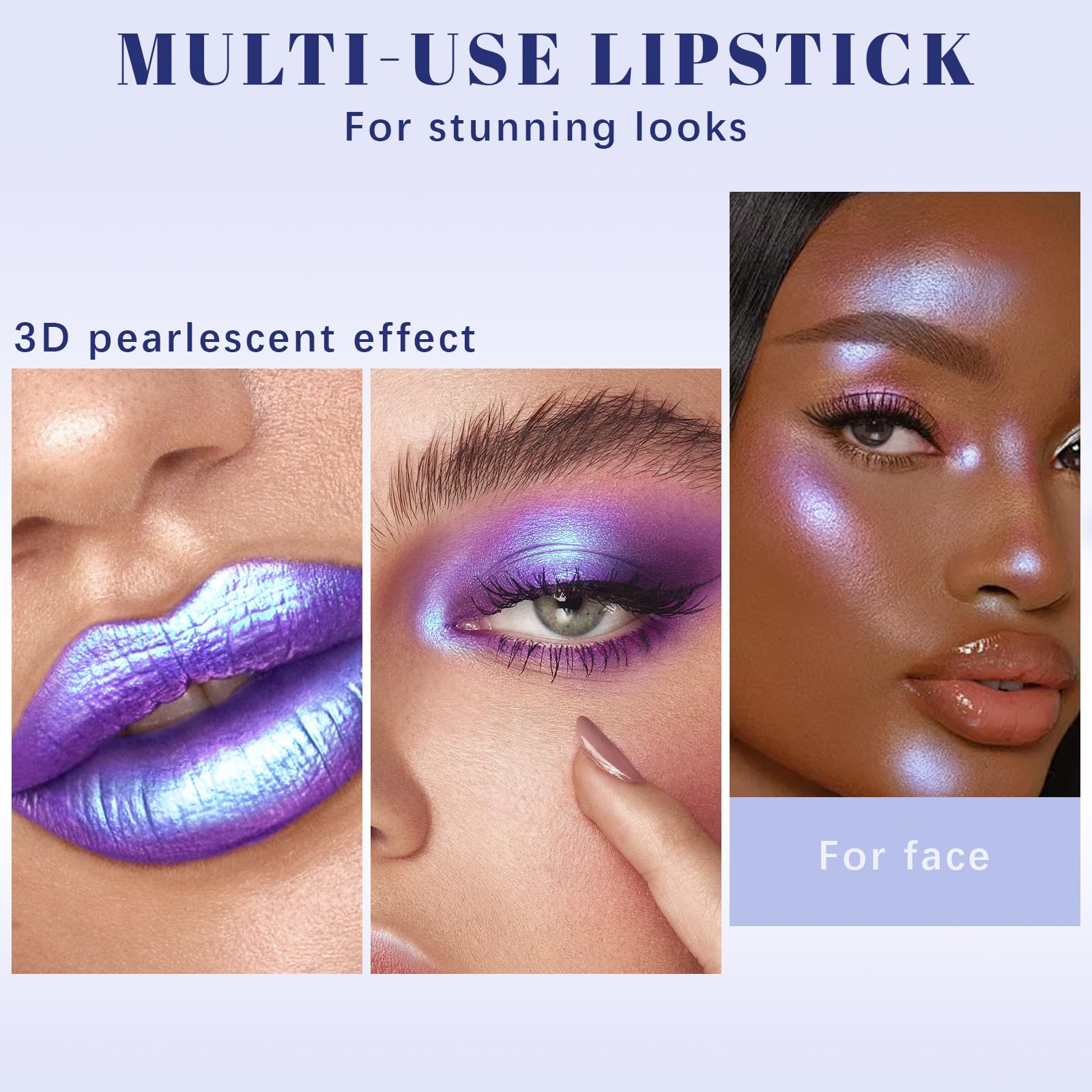 Noerrors lipstick worn on lips in daylight showing long-wear shimmer benefit