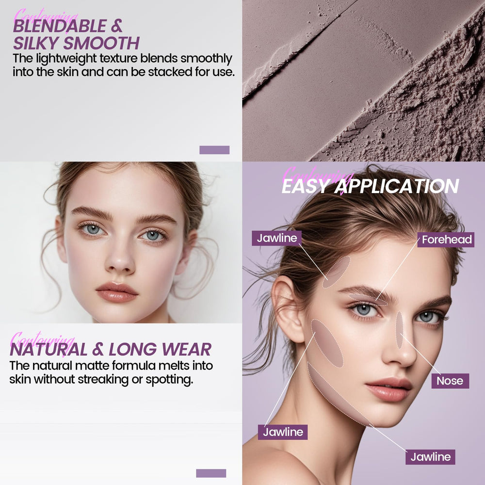 Noerrors nose contour demo illustrating precise cool-toned shading benefit