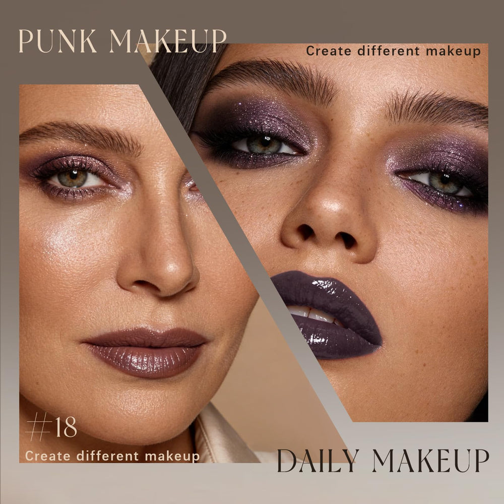 Noerrors shadow applied on eye demonstrating luminous dimension and crease-smoothing benefit