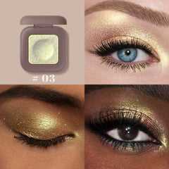 Noerrors texture close-up of creamy mousse glitter, smooth application benefit