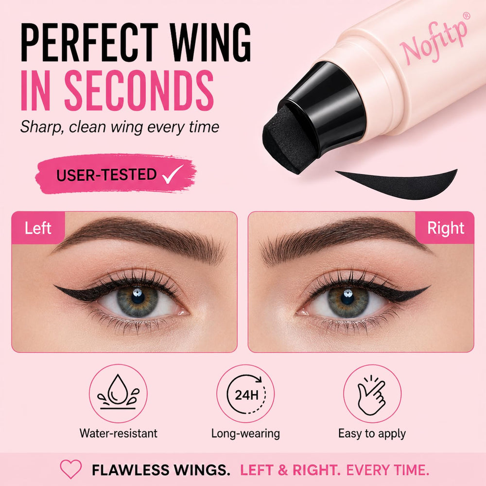 Nofitp right cat-eye stamp detail producing a clean mirrored wing quickly