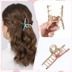 Nogeqi clip worn in half-up hairstyle demonstrating everyday use