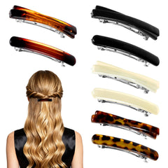 Nogeqi front view of leopard clip set showing style and color benefits