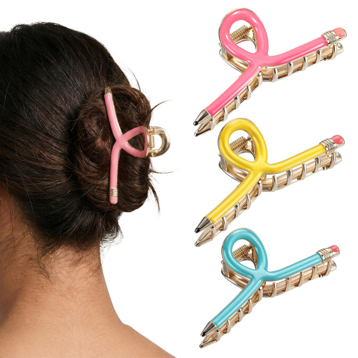 Nogeqi front packaging showing three pencil clips and gifting appeal