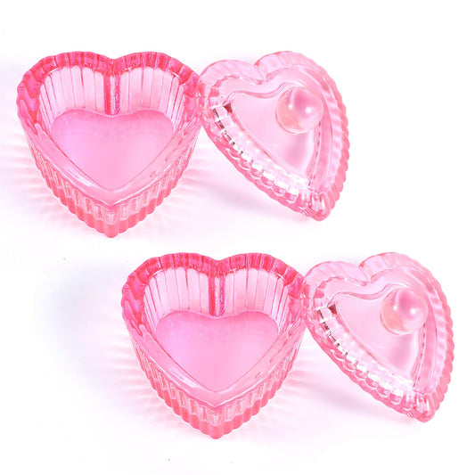 Nogeqi pink dappen dishes front view showing elegant heart shape and stable base benefit