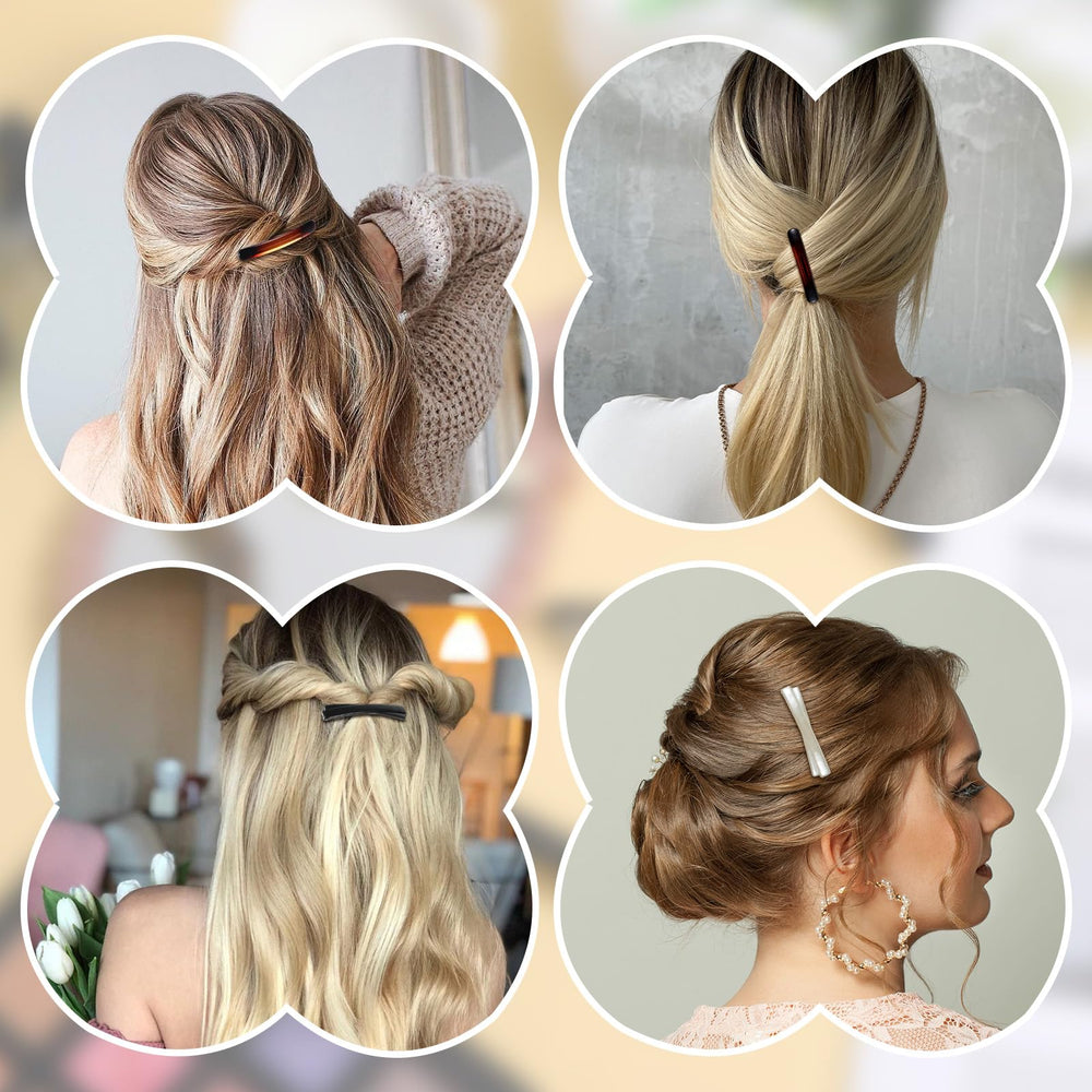 Nogeqi barrette holding a half-up hairstyle for tidy, everyday hold