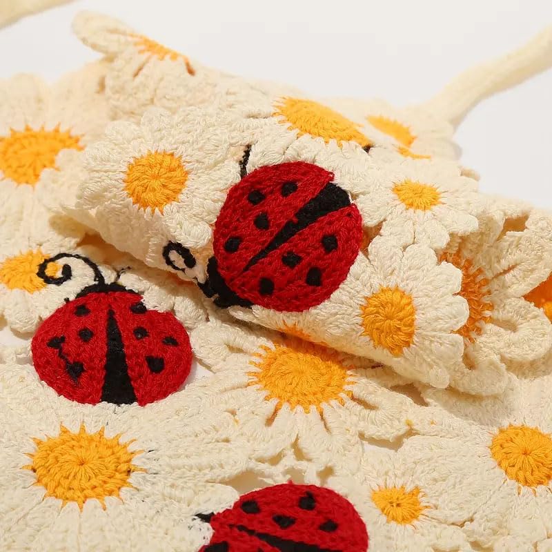 NOIAFZY zoom on ladybug motif highlighting playful accent to outfits