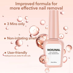 noiunal metal cuticle pusher detail for precise, low-damage polish removal