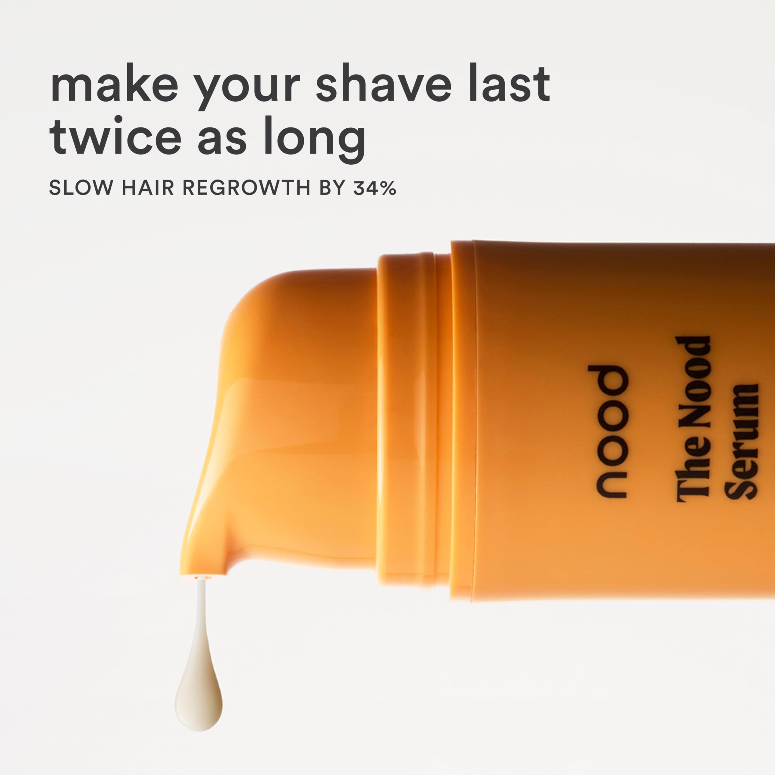 Nood serum applied to underarm area reducing irritation and soothing skin
