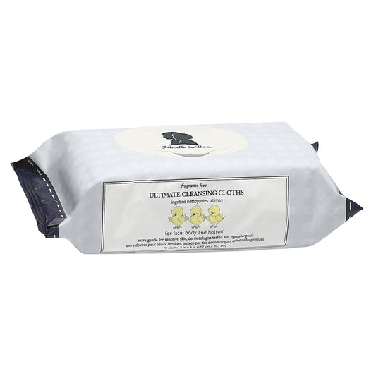 Noodle & Boo front packaging showing 72-count unscented wipes and gentle benefit