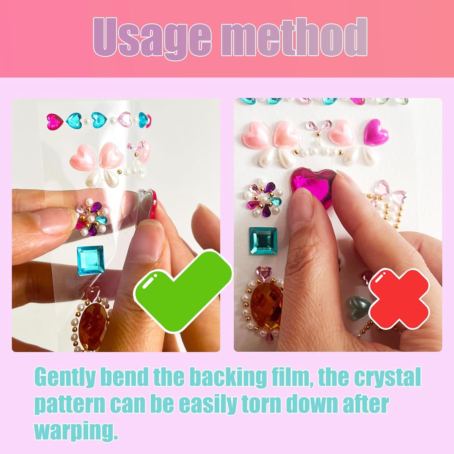 nooepc child hands wearing stickers demonstrating cute finished nails