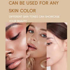 nooepc on model festival look showcasing bright face and body sparkle