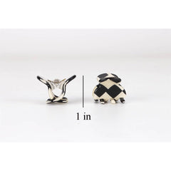 Ｎｏｏｎｈｏｒｓｅ clip side profile showing spring and jaw, ensures secure hold
