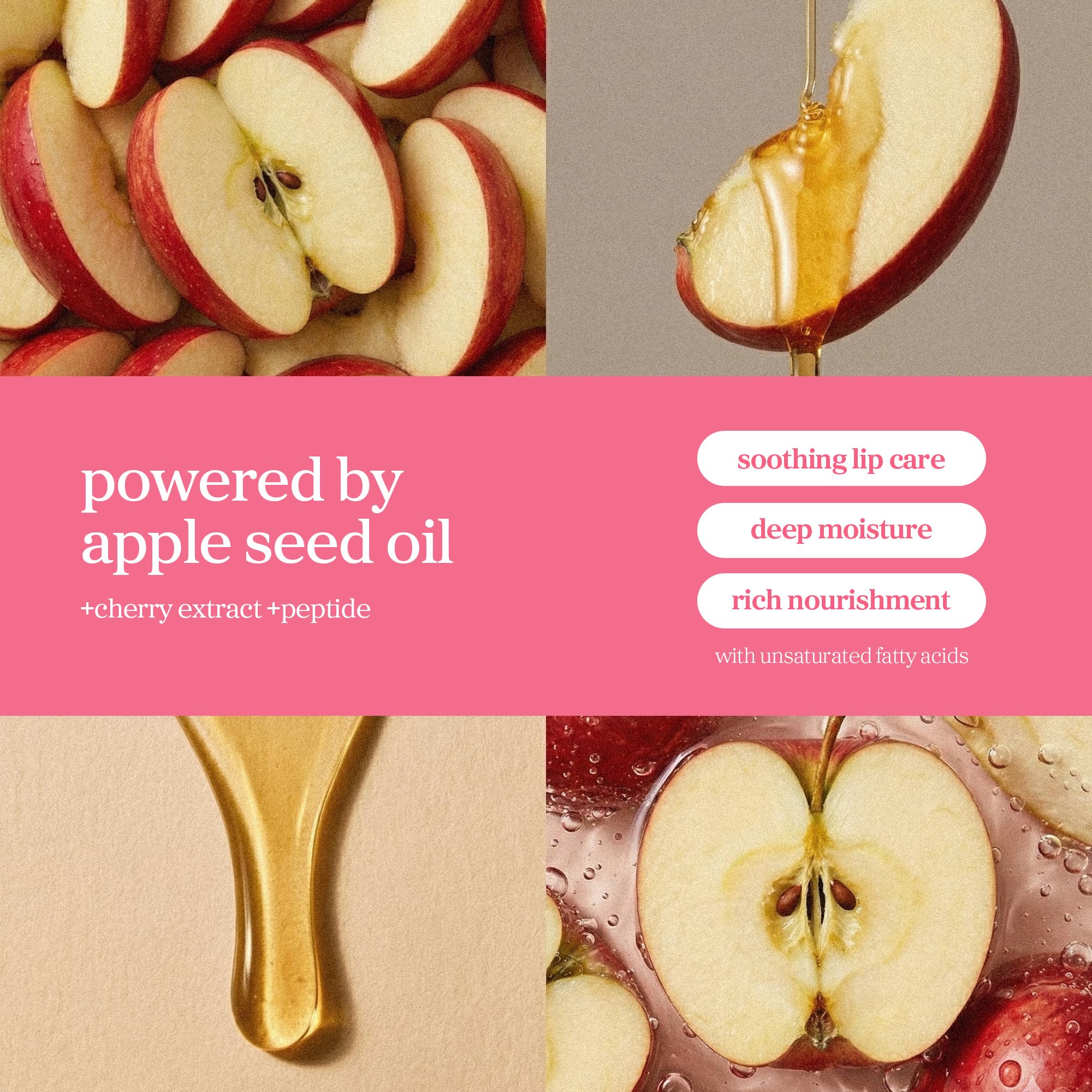 NOONI Applecherry oil texture on skin highlighting glossy hydration and non-sticky finish