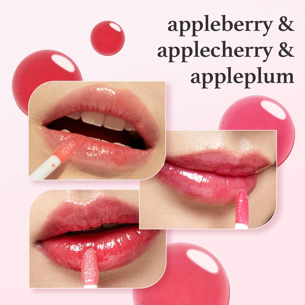 NOONI Appleplum tube close-up showing deeper tint and shine benefit