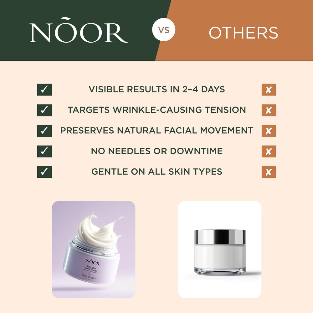 NOOR HAIR small cream droplet on fingertip showing lightweight, non-greasy feel