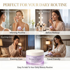 Noor Wonderlift jar with outer box showing retail packaging benefit gift-ready presentation