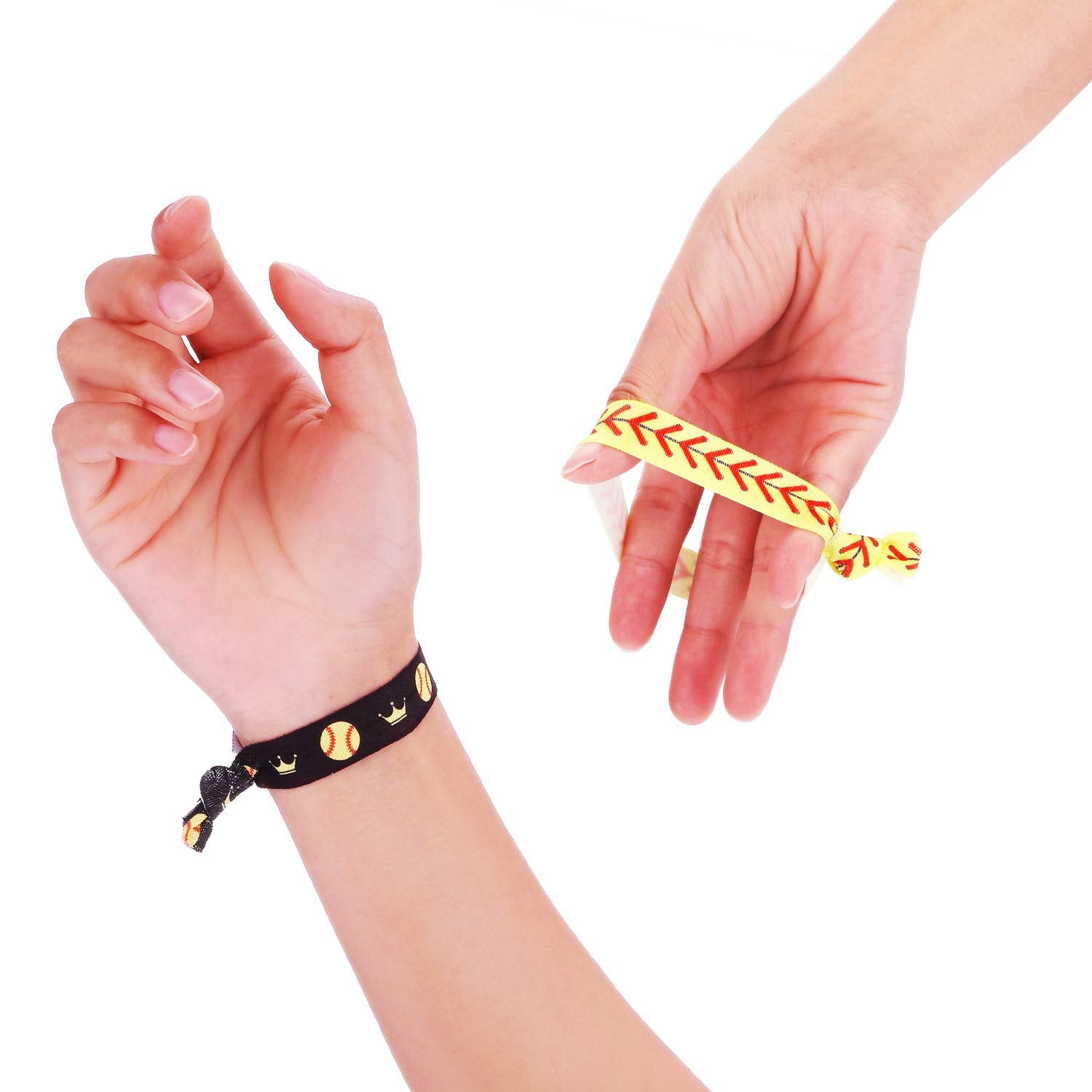 Norme hair tie in ponytail demonstrating secure grip and comfortable wear during play