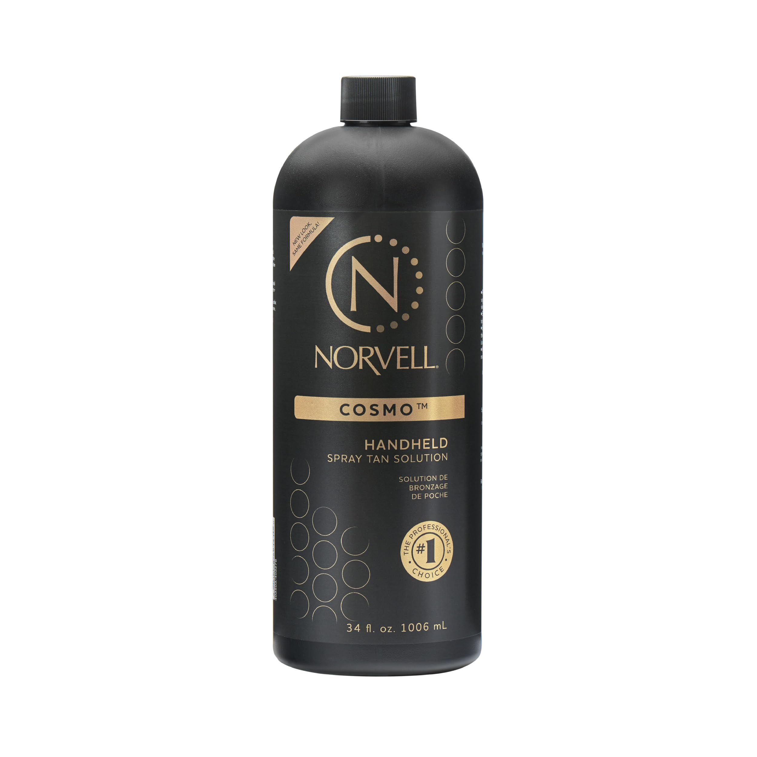 Norvell Cosmo front packaging showing bottle and label benefits