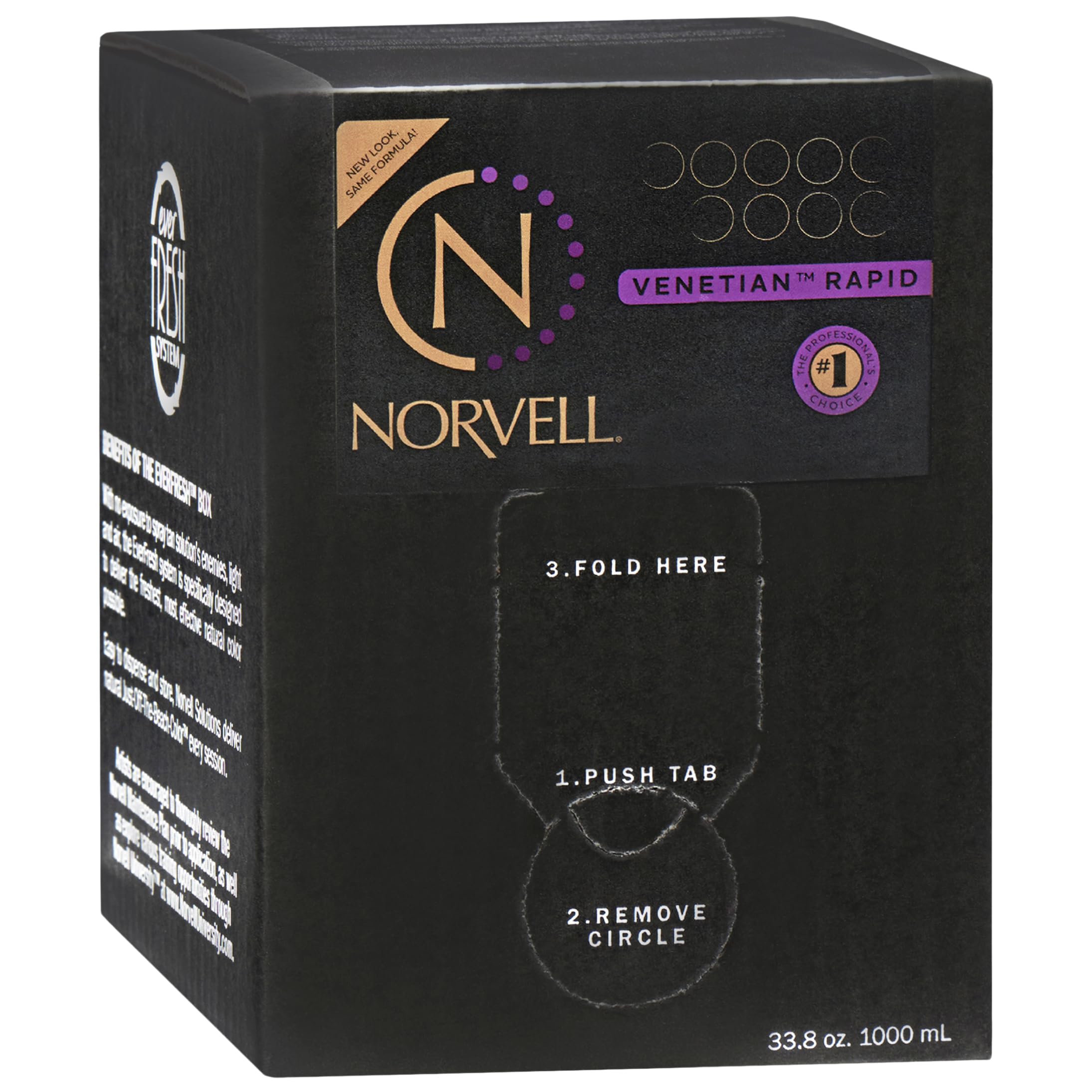 Norvell front packaging showing 1 liter bottle and brand for professional use