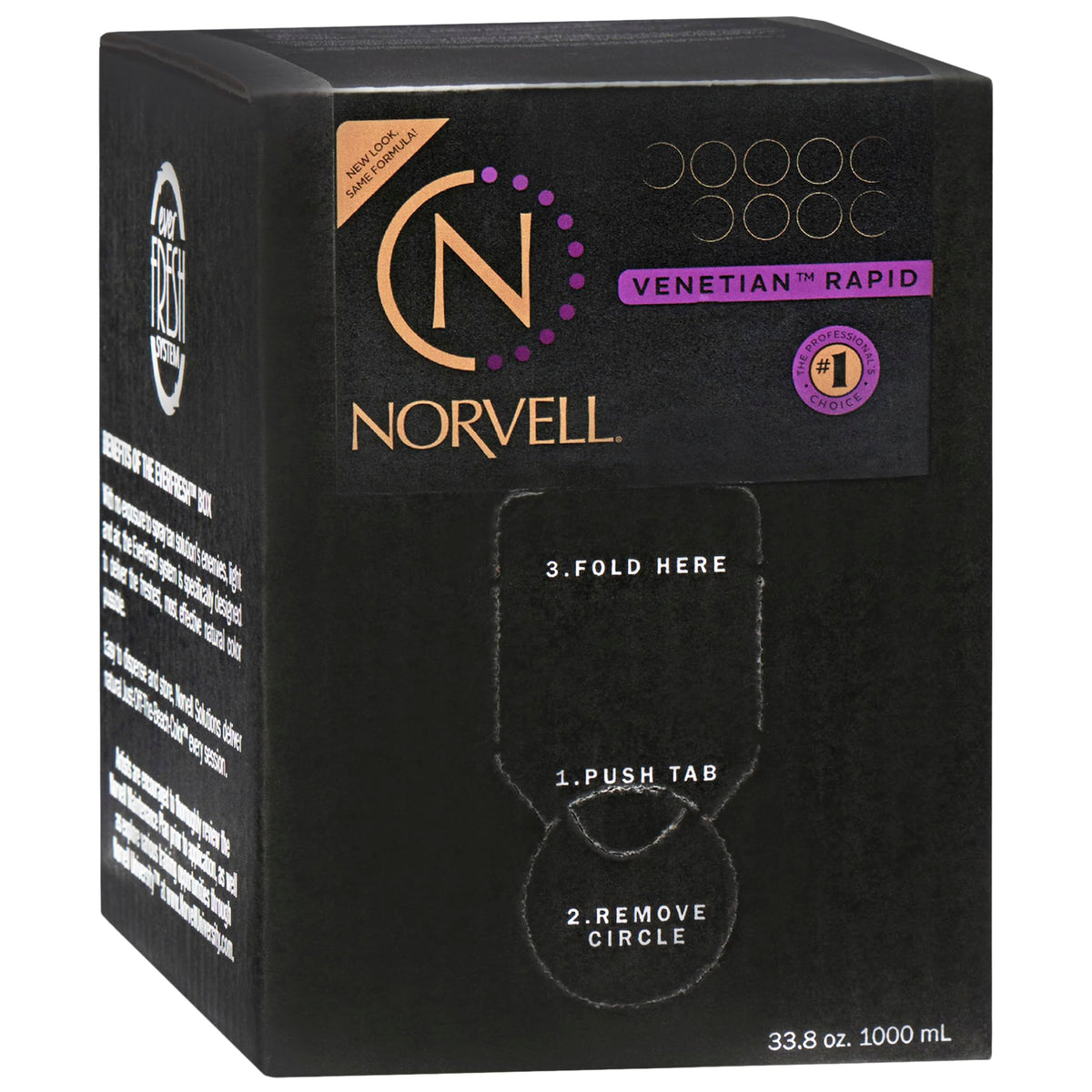 Norvell front packaging showing 1 liter bottle and brand for professional use